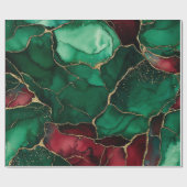 Rood en groen cadeaupapier (Vlak)