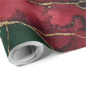 Rood en groen cadeaupapier (Rol Hoek)