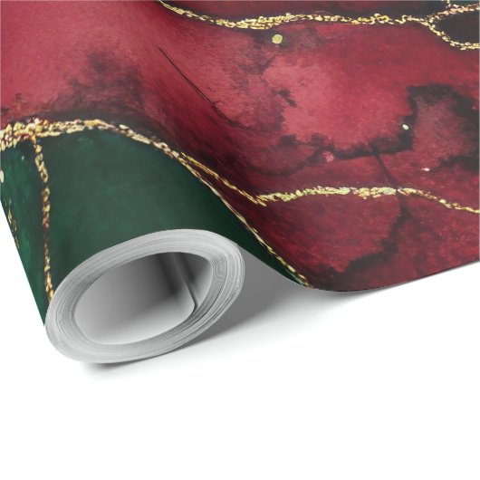 Rood en groen cadeaupapier (Rol Hoek)