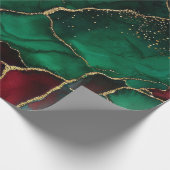 Rood en groen cadeaupapier (Hoek)