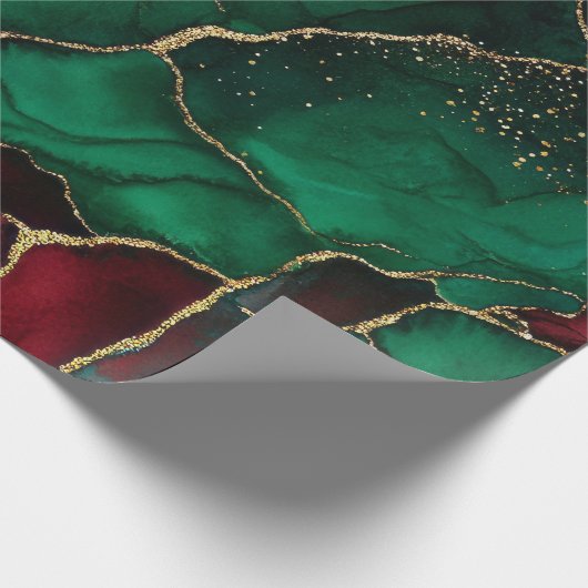 Rood en groen cadeaupapier (Hoek)