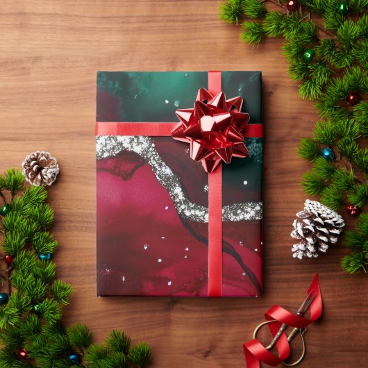 Rood en groen cadeaupapier (Feestdagen Geschenken)