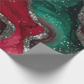 Rood en groen cadeaupapier (Hoek)