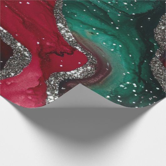 Rood en groen cadeaupapier (Hoek)