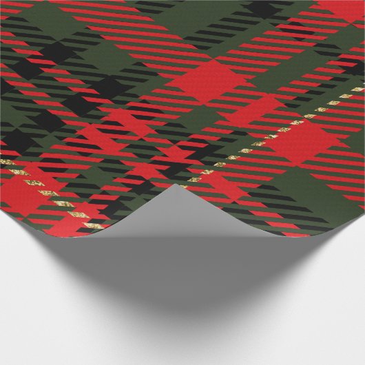 Rood en groen cadeaupapier (Hoek)