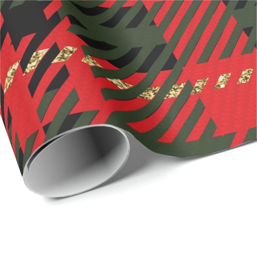Rood en groen cadeaupapier (Rol Hoek)