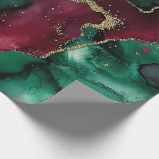 Rood en groen cadeaupapier (Hoek)