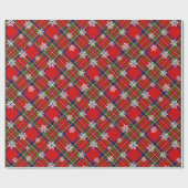 Rood en groen cadeaupapier (Vlak)