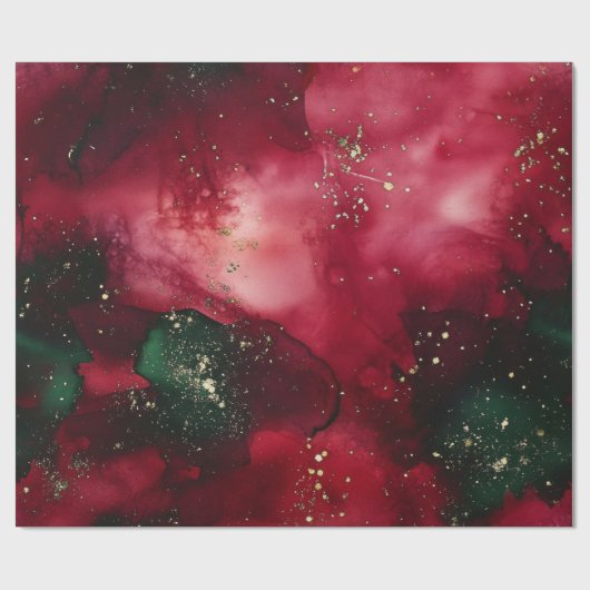 Rood en groen cadeaupapier (Vlak)