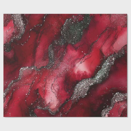 Rood en groen cadeaupapier (Vlak)