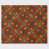 Rood en groen cadeaupapier (Vlak)