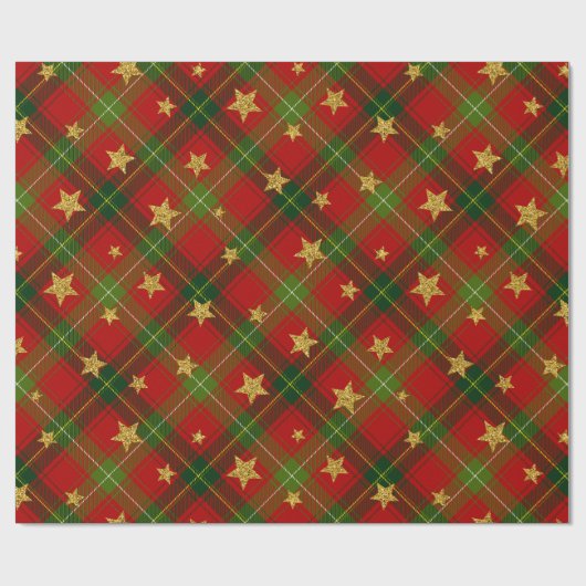 Rood en groen cadeaupapier (Vlak)