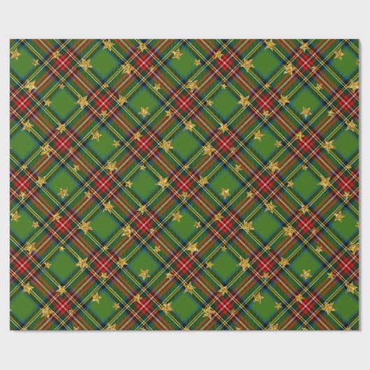 Rood en groen cadeaupapier (Vlak)