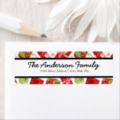 Rood en groen cadeautje - Retouradreslabels Etiket (Insitu)