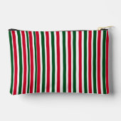 Rood en Groen Candy Cane Christmas Stripes Etui (Achterkant)