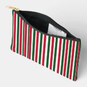 Rood en Groen Candy Cane Christmas Stripes Etui (Open)