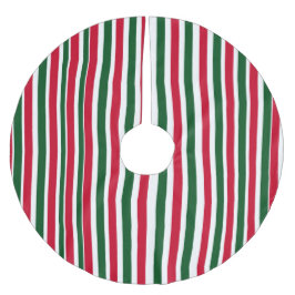 Rood en Groen Candy Cane Christmas Stripes Kerstboom Rok