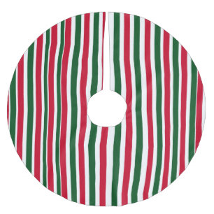 Rood en Groen Candy Cane Christmas Stripes Kerstboom Rok