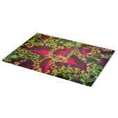 Rood en groen Coleus plant Snijplank (Hoek)