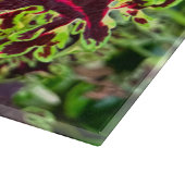 Rood en groen Coleus plant Snijplank (Hoek)