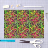 Rood en groen Coleus plant Tissuepapier (Craft)