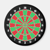 Rood en groen dartboard magneet (Voorkant)