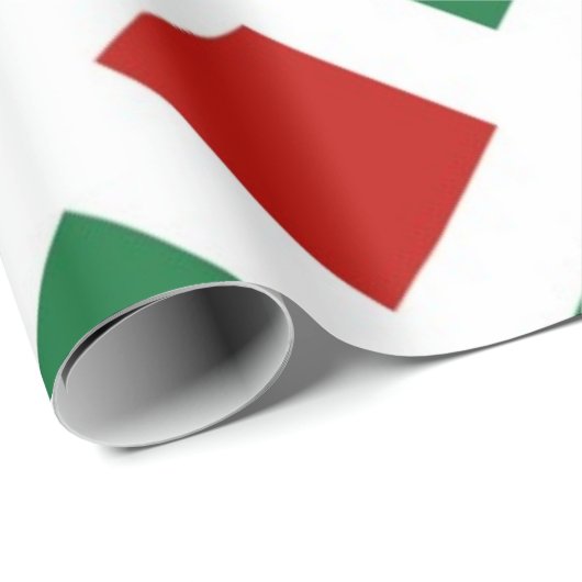 Rood en groen diamant op wit cadeaupapier (Rol Hoek)