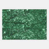 Rood en groen feestdag satin & glitter kerstmis inpakpapier vel (Voorkant 2)