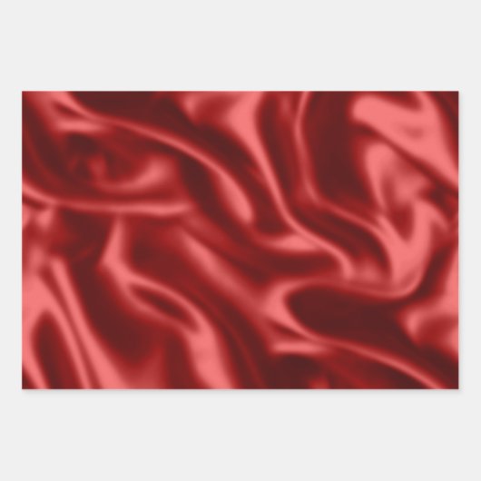 Rood en groen feestdag satin & glitter kerstmis inpakpapier vel (Voorkant)