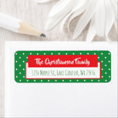 Rood en groen feestdag — Whisky Kerstmis Etiket (Insitu)