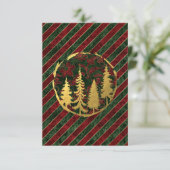 Rood en Groen Fluweel | Kerst Kaart (Staand voorkant)