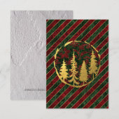 Rood en Groen Fluweel | Kerst Kaart (Voorkant / Achterkant)