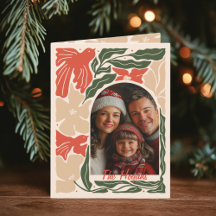 Rood en groen Folk Art 2 Foto Gevouwen