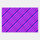 Rood en groen, geel en Paars, blauw en roze Inpakpapier Vel (Voorkant 3)