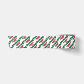 Rood en groen Geen glurende kerst Satijnen Lint (Voorkant)