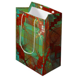 Rood en groen gekleurde Fusion Gift Bag Medium Cadeauzakje