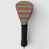 Rood- en groen gelaatpatroon golfheadcover (Voorkant)