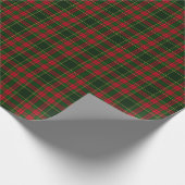 Rood en groen gepantserd kerstcadeaupapier cadeaupapier (Hoek)