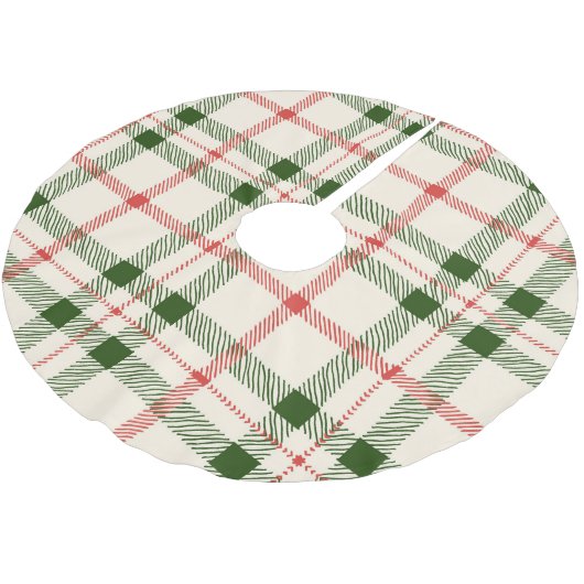 Rood- en groen gepantserd kerstfeest kerstboom rok (Gekanteld)