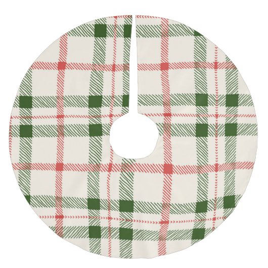 Rood- en groen gepantserd kerstfeest kerstboom rok (Voorkant)