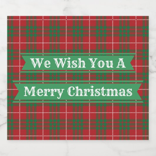 Rood en groen geplakt bier etiket (Enkel label)