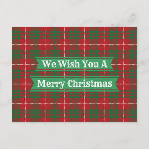 Rood en groen geplakt briefkaart