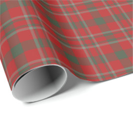 Rood en groen geplakt kerstinpakpapier cadeaupapier