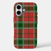 Rood en groen geplakt kerstpatroon Case-Mate iPhone case (Achterkant)