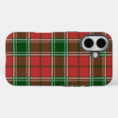 Rood en groen geplakt kerstpatroon Case-Mate iPhone case (Achterkant (horizontaal))