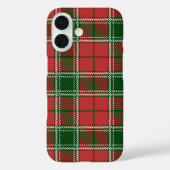 Rood en groen geplakt kerstpatroon Case-Mate iPhone case (Achterkant)