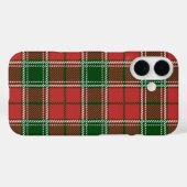 Rood en groen geplakt kerstpatroon Case-Mate iPhone case (Achterkant (horizontaal))