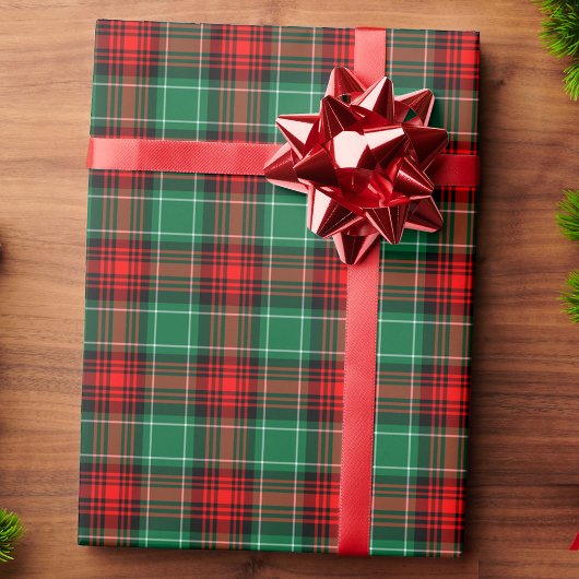 Rood en groen geplakt omlooppapier voor feestdagen cadeaupapier