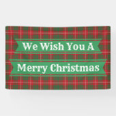 Rood en groen geplakt spandoek (Horizontaal)