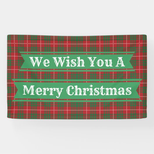 Rood en groen geplakt spandoek (Horizontaal)